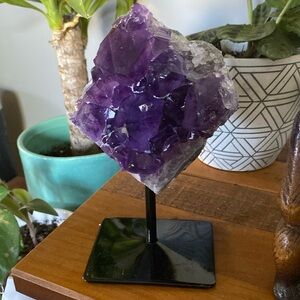 Deep Purple Amethyst on Stand